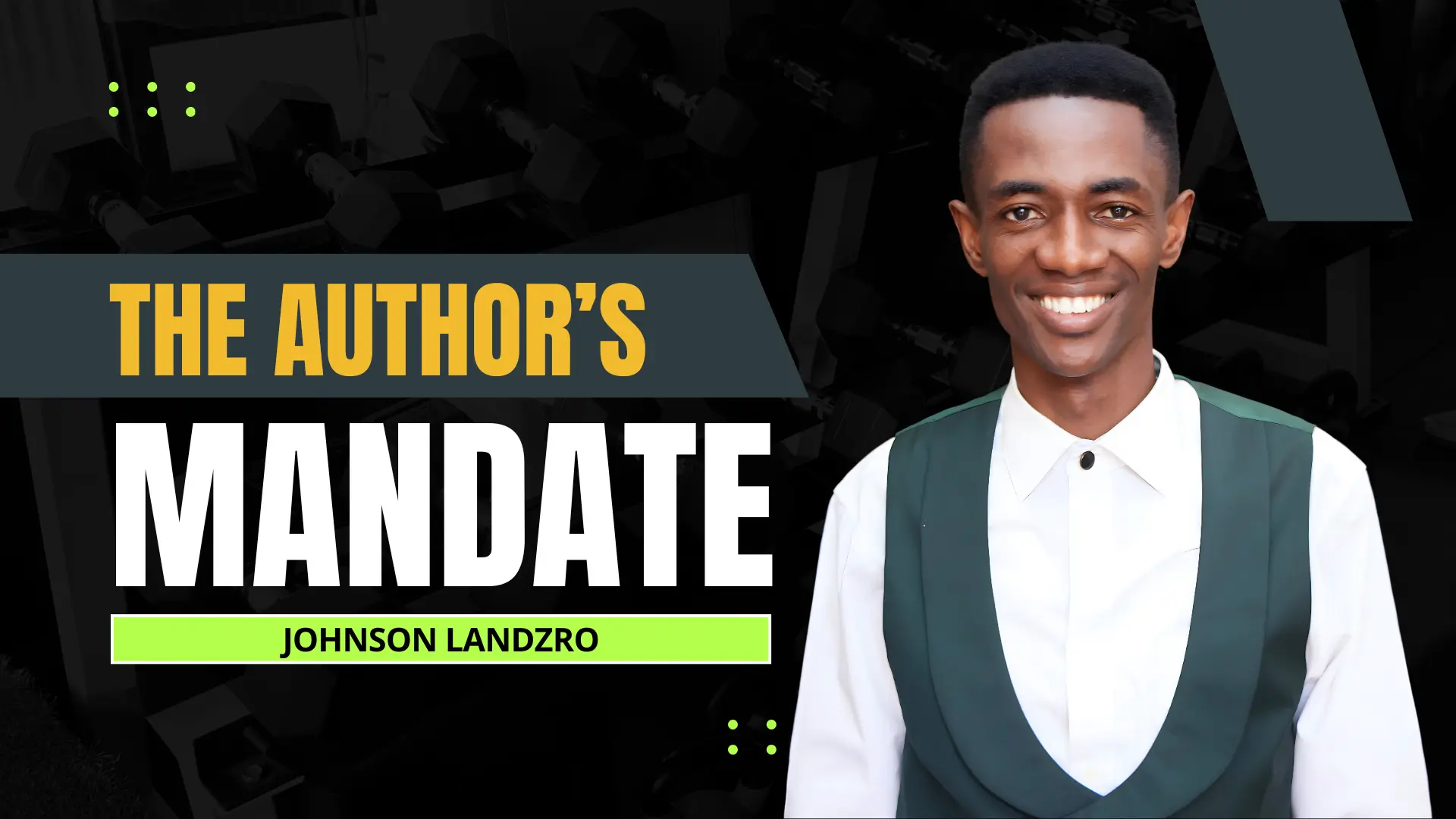 Johnson Landzro - The Author